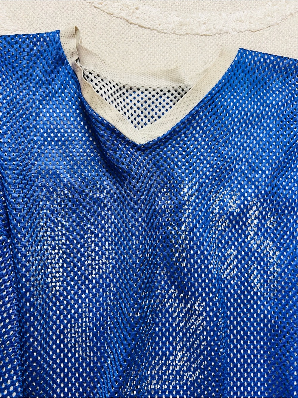 Vintage Football Practice Jersey High School Wolves Reversible– Blue/White – L - Picture 5 of 10